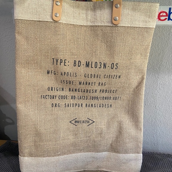 Apolis Global Citizen Womens Tote Market Bag NY - Picture 8 of 10